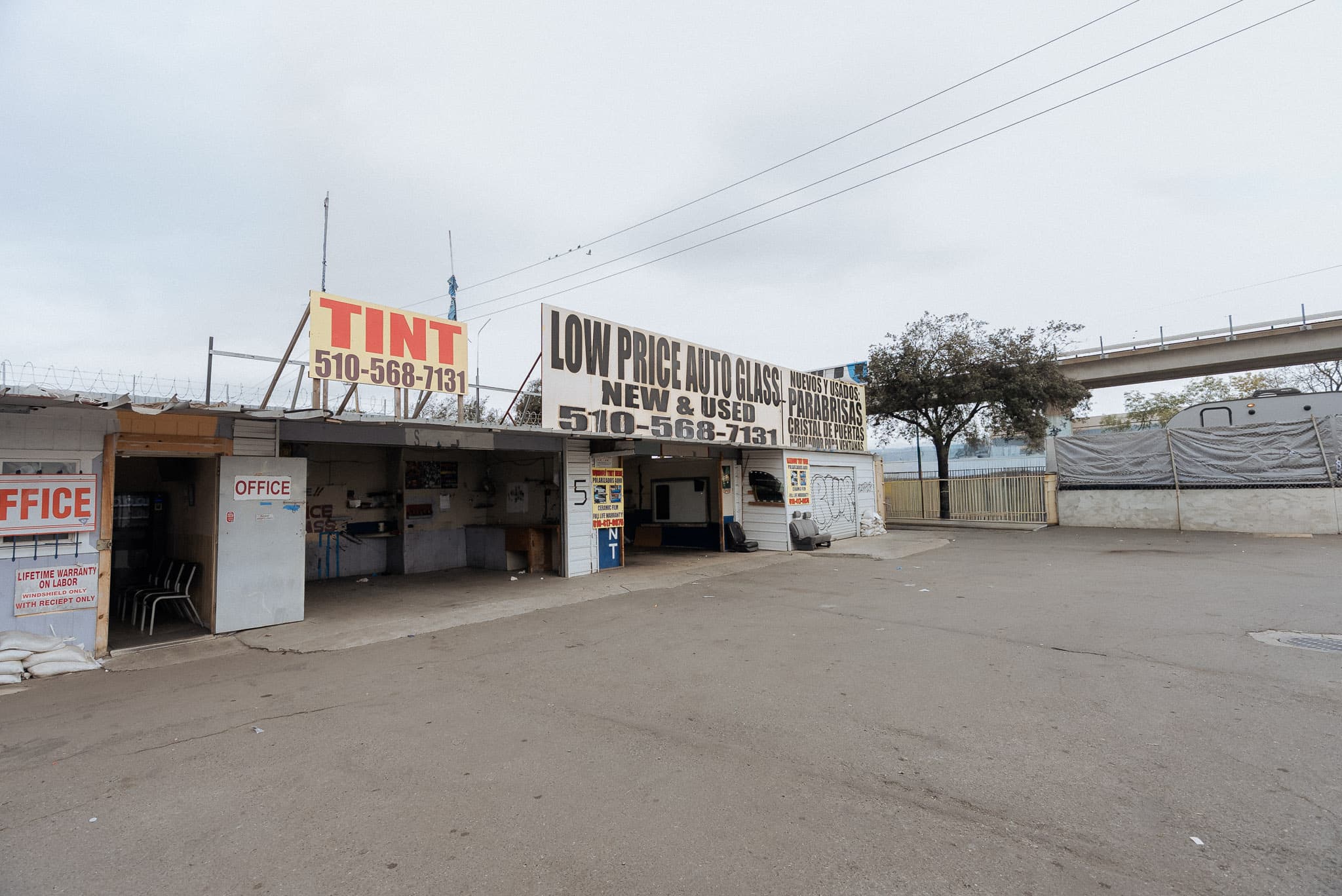 Low Price Auto Glass shop interior and workspace