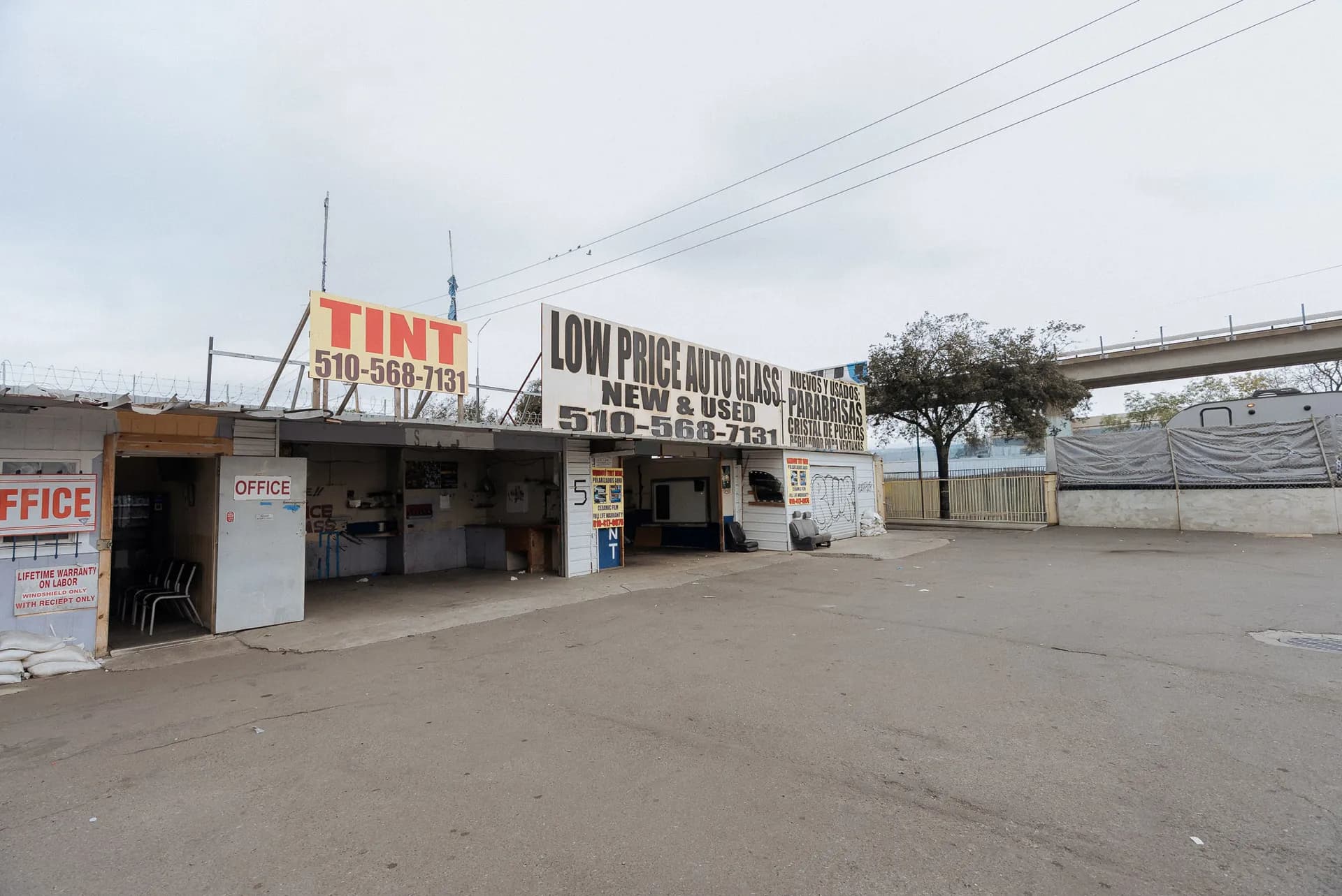 Low Price Auto Glass shop interior and workspace