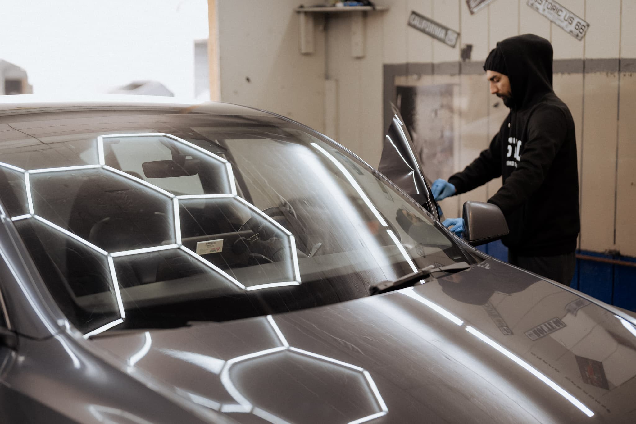 Window tint film application